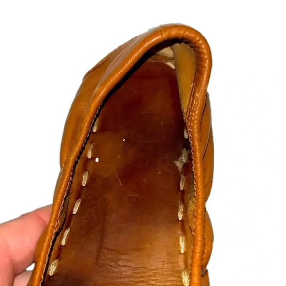 Imperfect Tieks ballet flats classic tan Italian  leather ballet flats size 9 - Picture 8 of 15